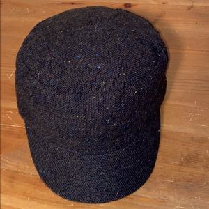 Women’s Dark Brown Wool Rimmed Hat